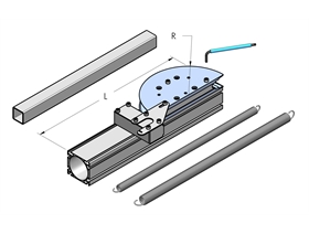 USAG 316 C Curvatubi Per Tubi In Rame, Lega Leggera E Acciaio Dolce A Parete Sottile